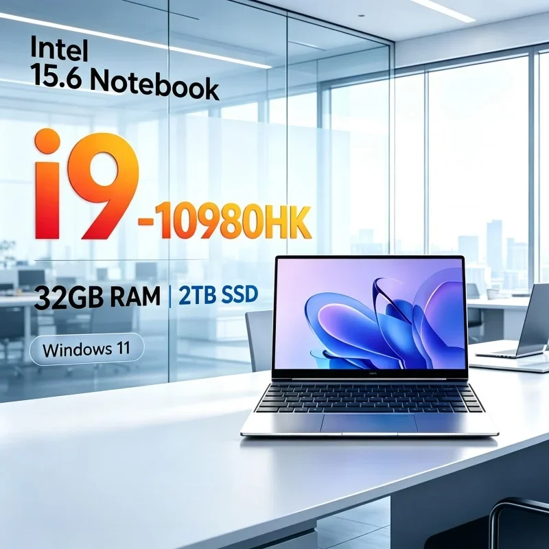Portable 15.6" 120Hz Laptop Intel I9-10980HK 32GB RAM 1TB/2TB Storage 5000mAh Windows 11 Business Working Notebook
Portable 15.6" 120Hz Laptop Intel I9-10980HK 32GB RAM 1TB/2TB Storage 5000mAh Windows 11 Business Working Notebook