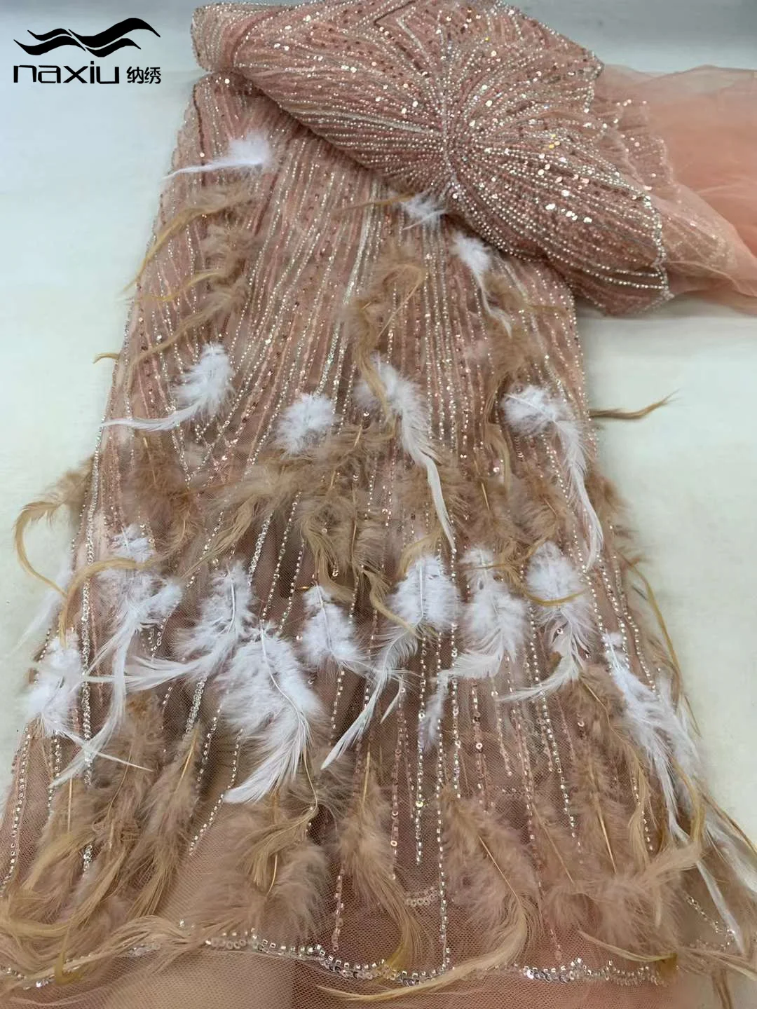Madison Luxury African Groom Sequins Lace Fabric High Quality 2024 French 3d Feather Embroidery Beads For Nigerian Wedding Dress
Madison Luxury African Groom Sequins Lace Fabric High Quality 2024 French 3d Feather Embroidery Beads For Nigerian Wedding Dress