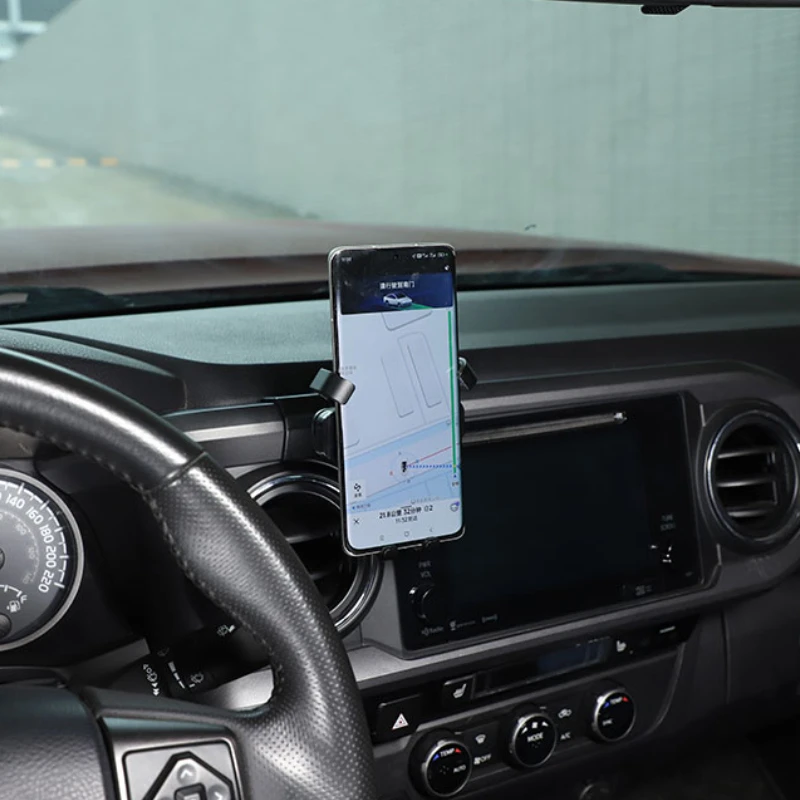 ABS Black Car Center Console Mobile Phone Holder GPS Navigation Bracket Car Accessories For Toyota Tacoma 2016-2022
ABS Black Car Center Console Mobile Phone Holder GPS Navigation Bracket Car Accessories For Toyota Tacoma 2016-2022