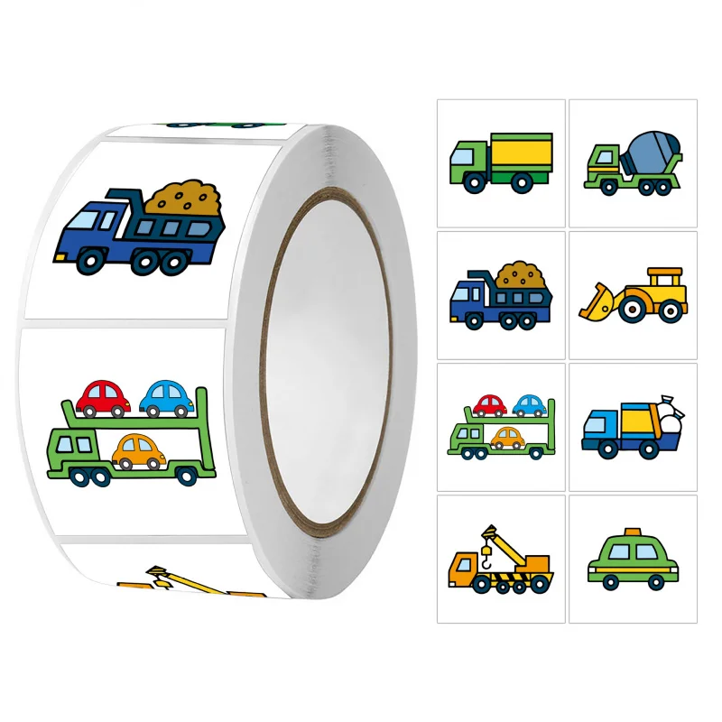 Construction Vehicle Stickers Roll, 500Pcs Self-Adhesive Round Gift Seal Labels for Wrapping, Packaging Tape for Envelopes
Construction Vehicle Stickers Roll, 500Pcs Self-Adhesive Round Gift Seal Labels for Wrapping, Packaging Tape for Envelopes