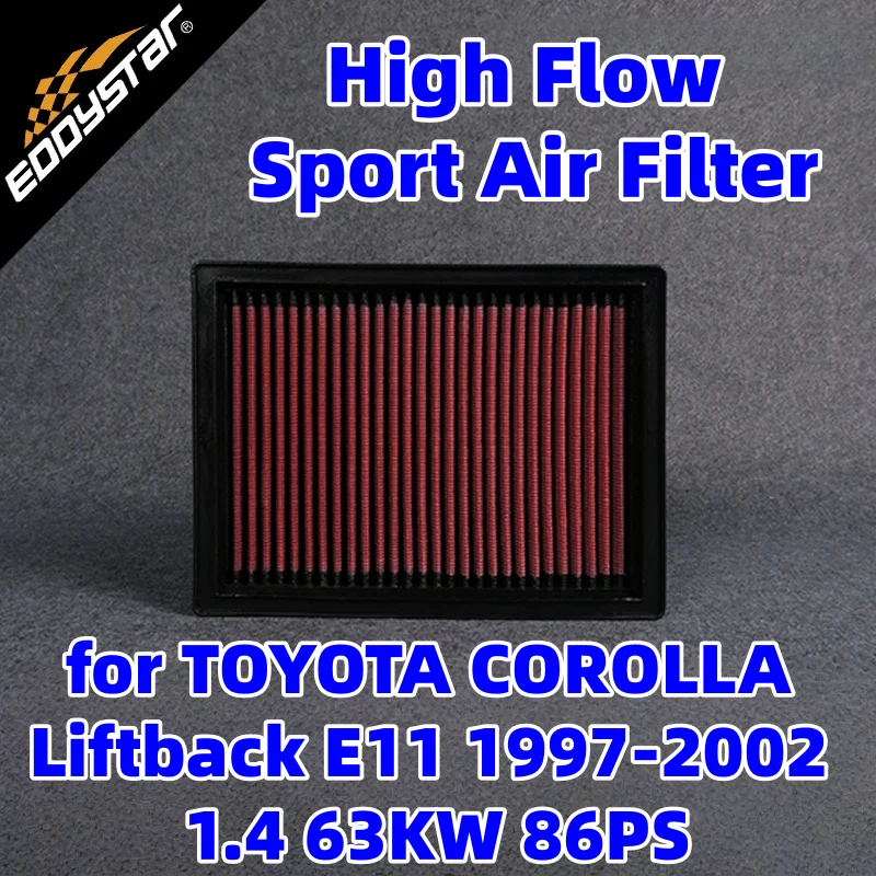 Спортивный воздушный фильтр с высоким расходом для TOYOTA COROLLA Liftback E11 1997-2002 1,4 63 кВт 86PS моющиеся гоночные впускные фильтры
Спортивный воздушный фильтр с высоким расходом для TOYOTA COROLLA Liftback E11 1997-2002 1,4 63 кВт 86PS моющиеся гоночные впускные фильтры