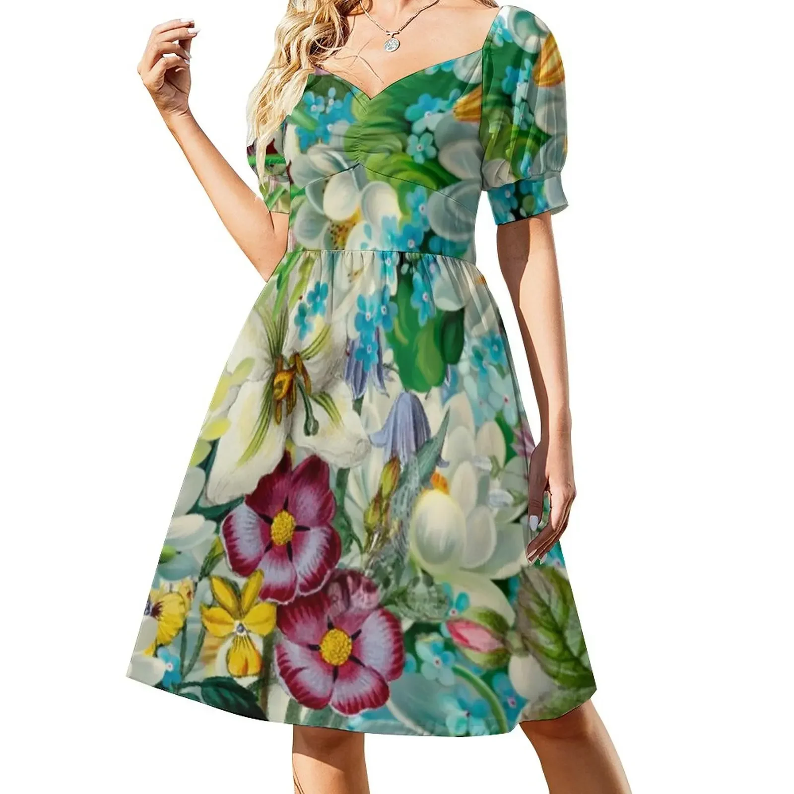 vintage floral Short-Sleeved Dress party dress women elegant luxury Women's skirt purple dress
vintage floral Short-Sleeved Dress party dress women elegant luxury Women's skirt purple dress