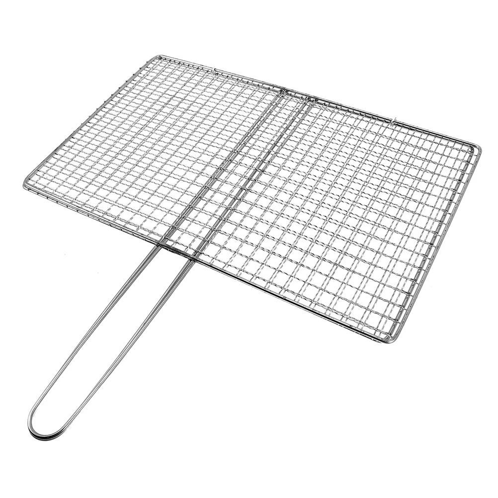Outdoor Bbq Heavy Duty Stainless Steel Fish Grilling Rack Handle Meat Vegetables Shrimp Mesh Grids Style Grill Basket Cooking
Outdoor Bbq Heavy Duty Stainless Steel Fish Grilling Rack Handle Meat Vegetables Shrimp Mesh Grids Style Grill Basket Cooking