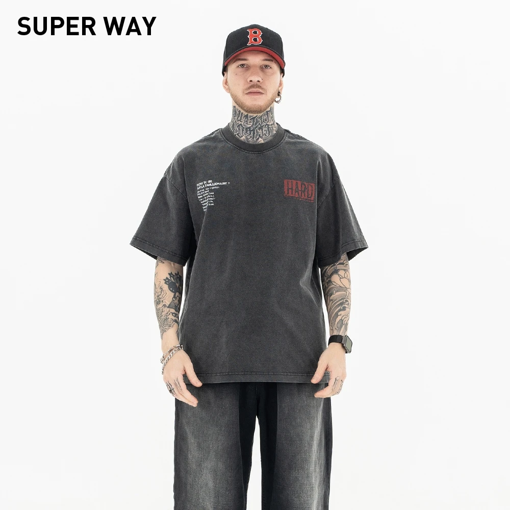Superway Original Design Vintage Graphic Printed Unisex Casual Short Sleeves Cotton Hip Hop Tees Loose High Street Harajuku Tops
Superway Original Design Vintage Graphic Printed Unisex Casual Short Sleeves Cotton Hip Hop Tees Loose High Street Harajuku Tops