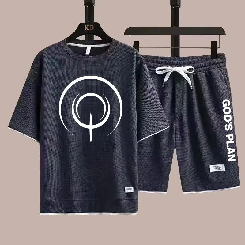 In Summer, Men Are Fond of Casual T-shirts and Shorts, Men's Sportswear, Oversized Breathable Sportswear, and Loose Two-piece Se
In Summer, Men Are Fond of Casual T-shirts and Shorts, Men's Sportswear, Oversized Breathable Sportswear, and Loose Two-piece Se