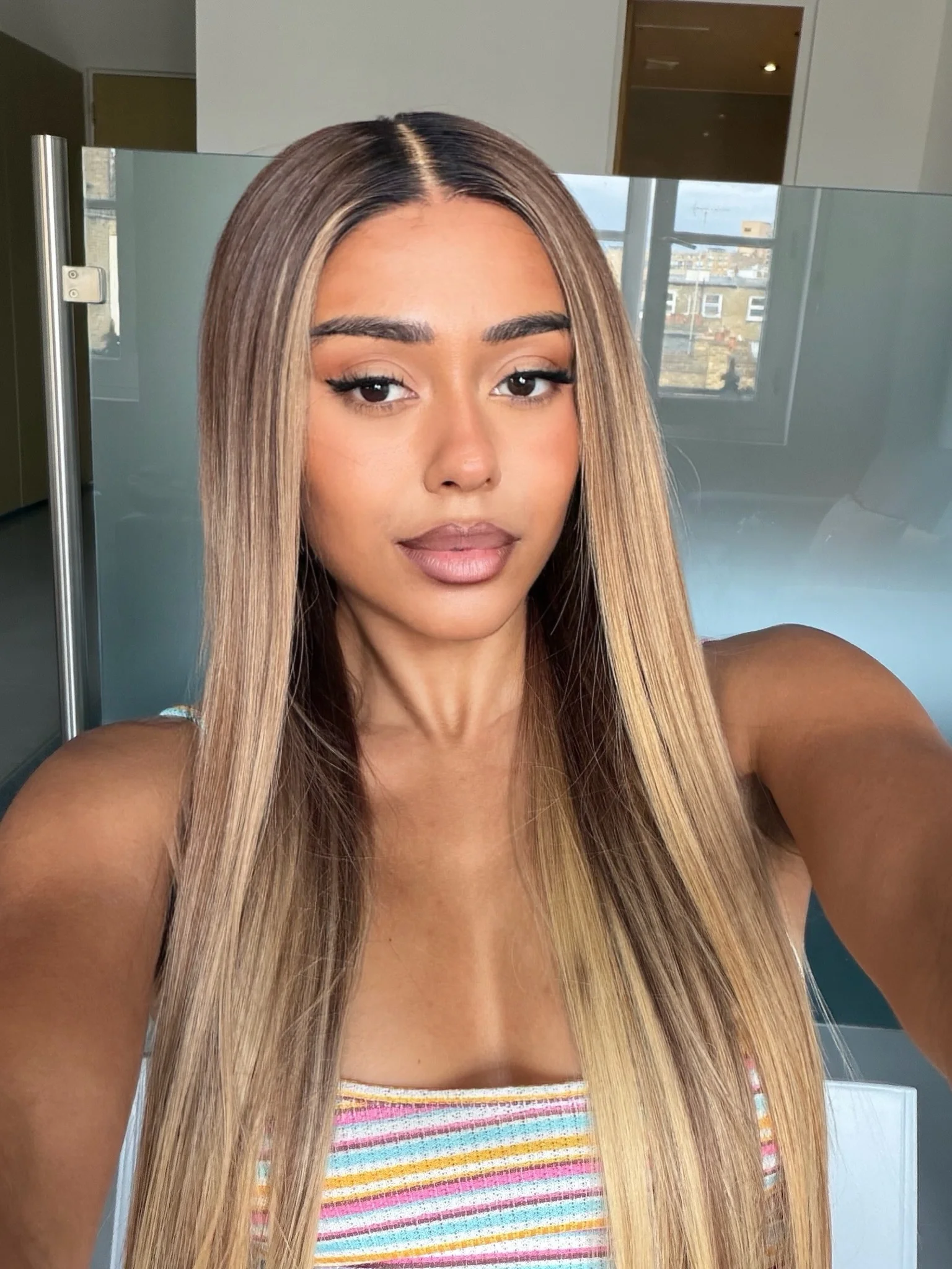 Ombre Brown Long Synthetic Wig for Black Women Lace Frontal Free Part Soft Straight Layered Hair Replacement on Clearance Sale
Ombre Brown Long Synthetic Wig for Black Women Lace Frontal Free Part Soft Straight Layered Hair Replacement on Clearance Sale