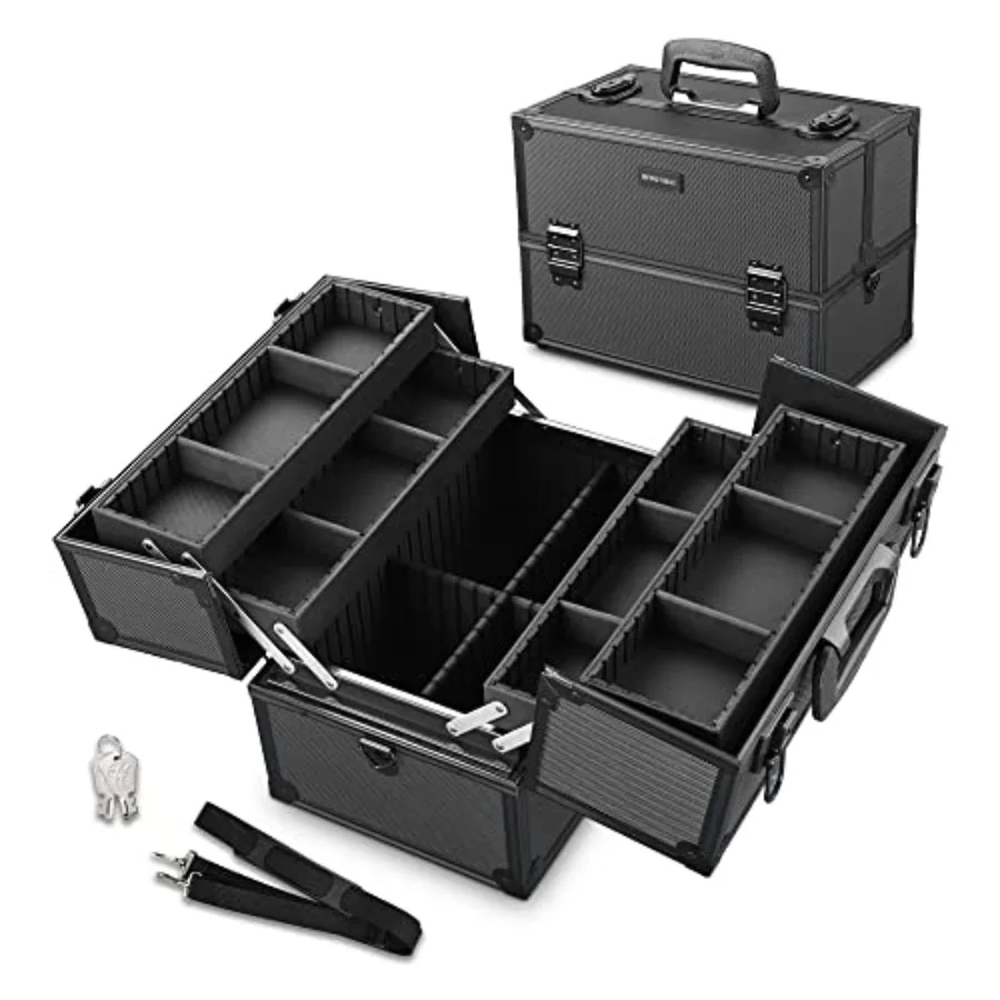 Makeup Train Case Pro Adjustable 4 Sliding Trays Cosmetic Case Storage Organizer Box Lockable Compartments 14 Inch Salon Beauty
Makeup Train Case Pro Adjustable 4 Sliding Trays Cosmetic Case Storage Organizer Box Lockable Compartments 14 Inch Salon Beauty