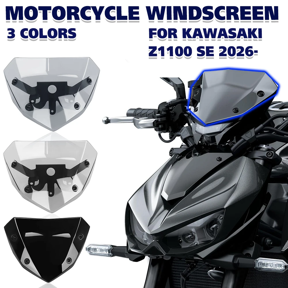 Z 1100 Front Windscreen Spoiler Windshield Fairing Viser Visor Wind Screen Deflector Protector For KAWASAKI Z1100 SE 2026-
Z 1100 Front Windscreen Spoiler Windshield Fairing Viser Visor Wind Screen Deflector Protector For KAWASAKI Z1100 SE 2026-