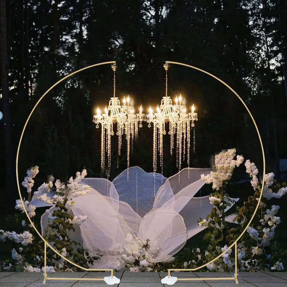 Curved Gold Metal Arch Stand, Wedding Backdrop Frame for Engagement Party, Bridal Shower and Ceremony Decor
Curved Gold Metal Arch Stand, Wedding Backdrop Frame for Engagement Party, Bridal Shower and Ceremony Decor
