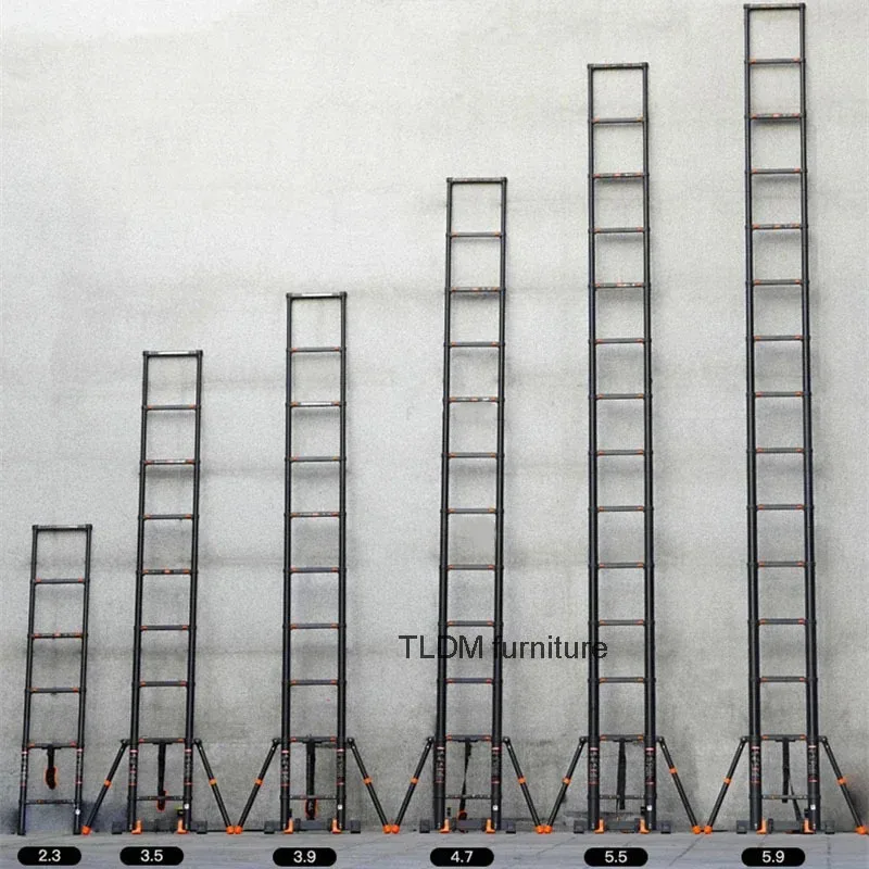 Folding Aluminum Ladders Home Thickened Telescopic Step Ladders with Hook Kitchen Furniture Indoor Engineering Folding Ladder
Folding Aluminum Ladders Home Thickened Telescopic Step Ladders with Hook Kitchen Furniture Indoor Engineering Folding Ladder