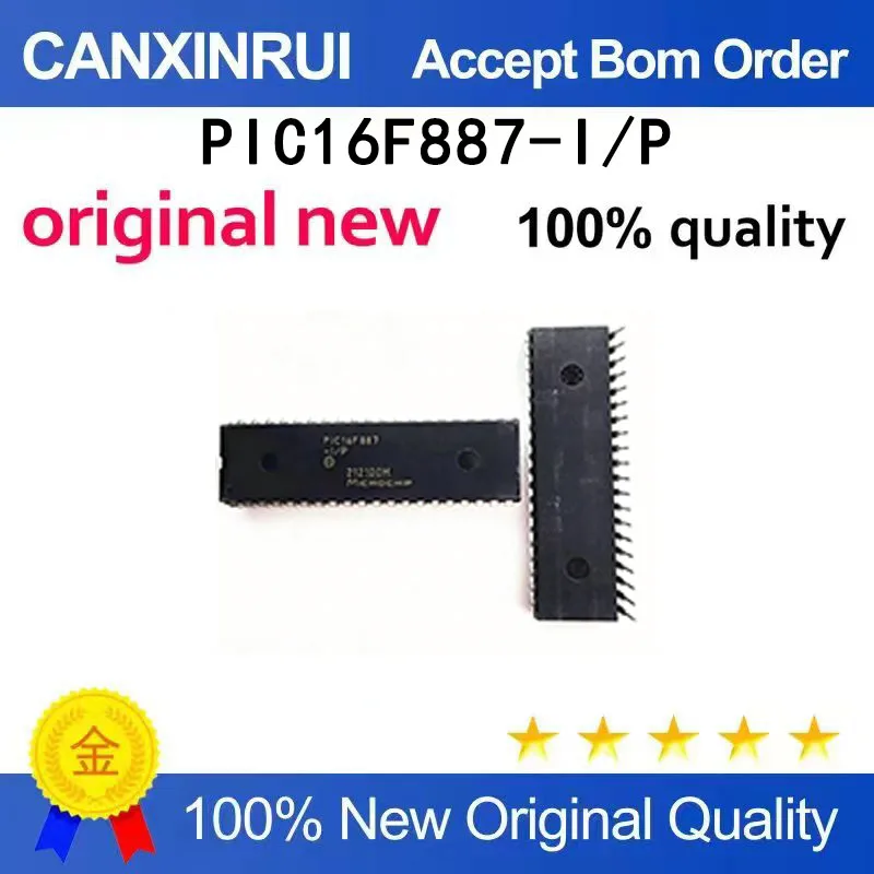 (5-100 pieces)Brand new original PIC16F887-I/P PIC16F887 DIP40 spot chip IC
(5-100 pieces)Brand new original PIC16F887-I/P PIC16F887 DIP40 spot chip IC