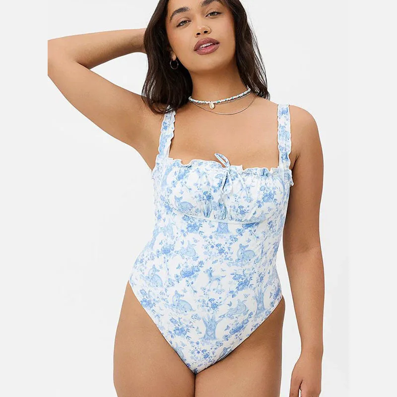 Floral Backless One-piece Swimsuit Covering Flesh and Slimming One-piece Women's Oversized Swimsuit
Floral Backless One-piece Swimsuit Covering Flesh and Slimming One-piece Women's Oversized Swimsuit