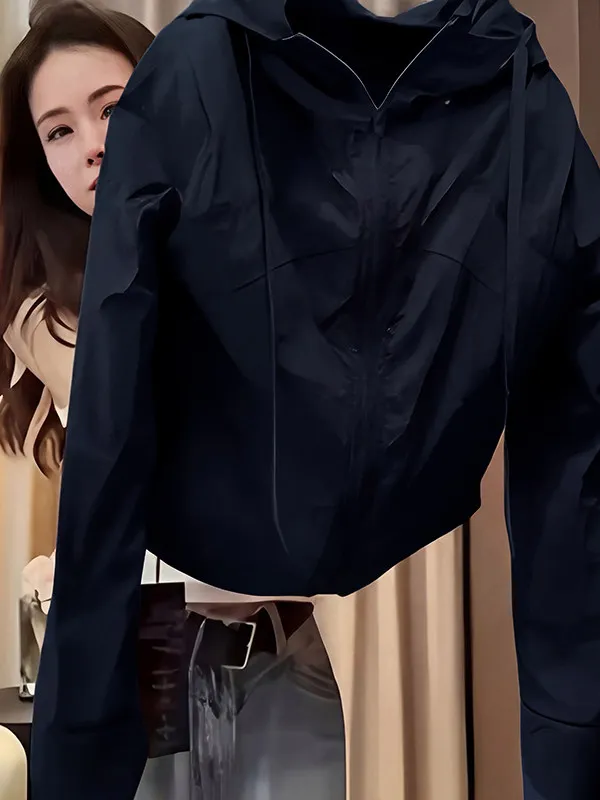 Commuting Style Hooded Sunscreen Clothing Women's Lightweight Loose Fit Zipper Short Coat Summer New Arrival Slimming Versatile
Commuting Style Hooded Sunscreen Clothing Women's Lightweight Loose Fit Zipper Short Coat Summer New Arrival Slimming Versatile
