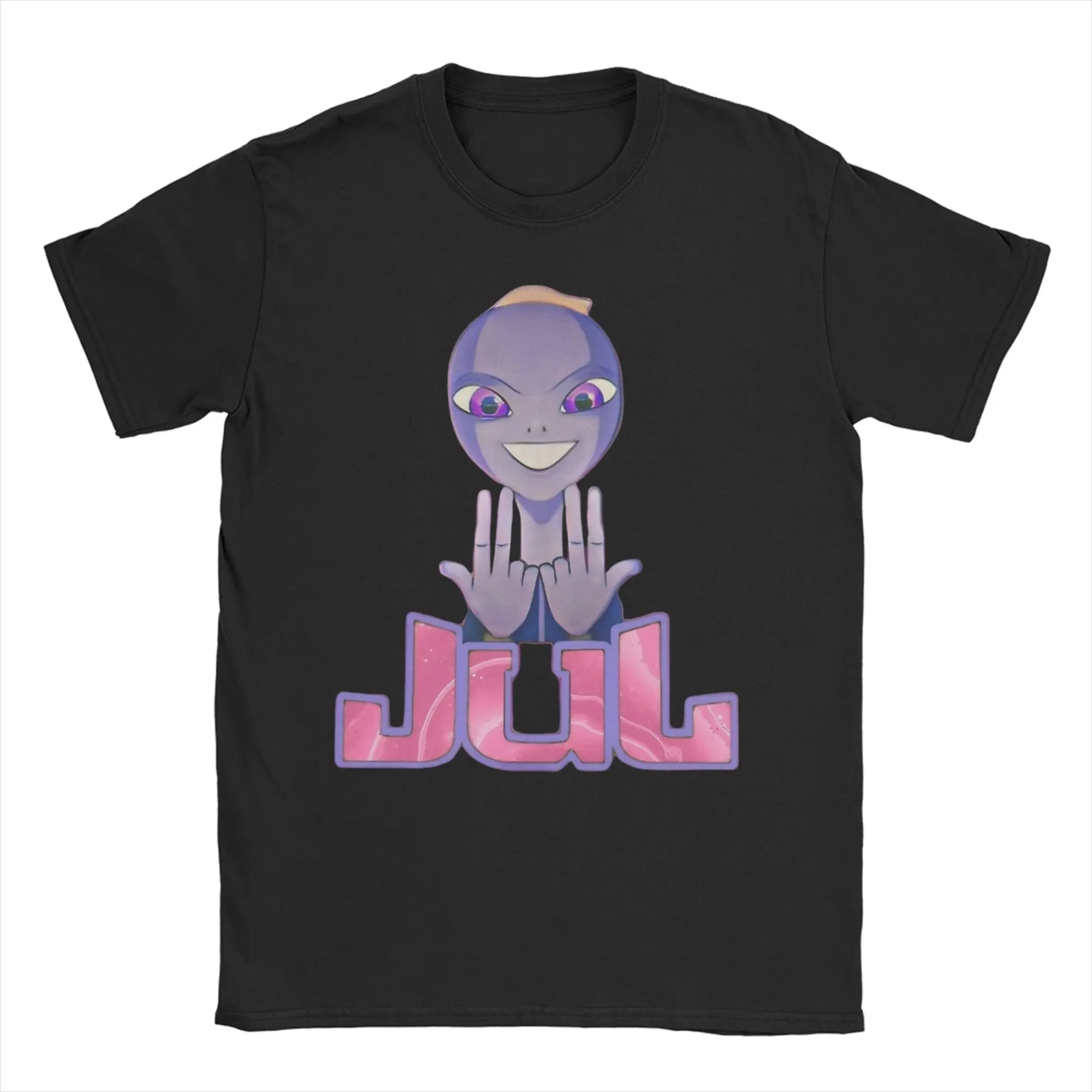 Мужские и женские футболки JUL Maillot Crazy, хлопковая футболка с короткими рукавами, рэперские музыкальные футболки с круглым вырезом, одежда больших размеров
Мужские и женские футболки JUL Maillot Crazy, хлопковая футболка с короткими рукавами, рэперские музыкальные футболки с круглым вырезом, одежда больших размеров