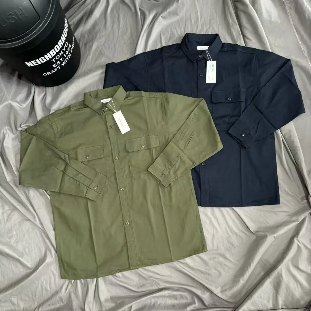 Military Style Windproof Long Sleeve Workwear Shirt Loose Fit Double Pocket Outerwear for Men And Women Organic Cotton
Military Style Windproof Long Sleeve Workwear Shirt Loose Fit Double Pocket Outerwear for Men And Women Organic Cotton