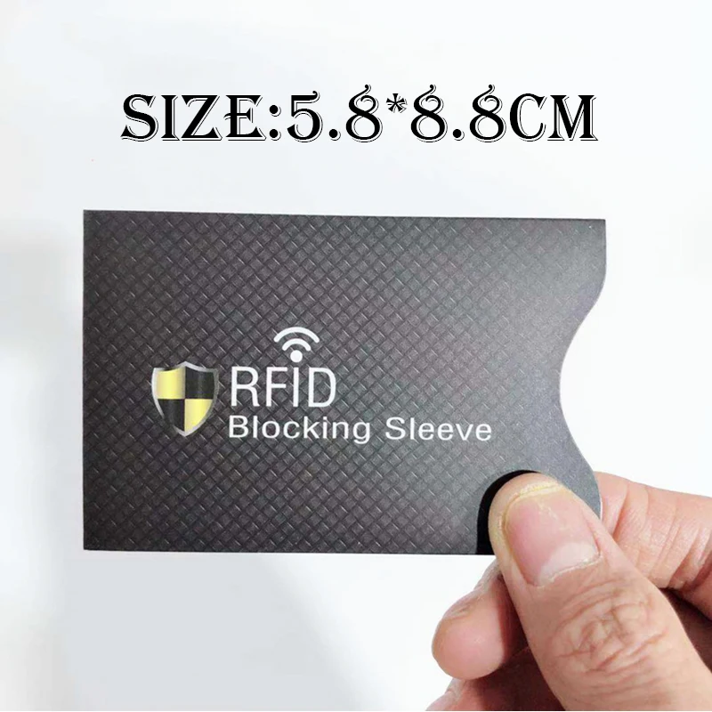 50Pcs/Lot NFC RFID Blocking Coated Paper Anti Theft RFID Credit Card Holder Sleeve Skin Case Covers Protection Bank Card Case
50Pcs/Lot NFC RFID Blocking Coated Paper Anti Theft RFID Credit Card Holder Sleeve Skin Case Covers Protection Bank Card Case