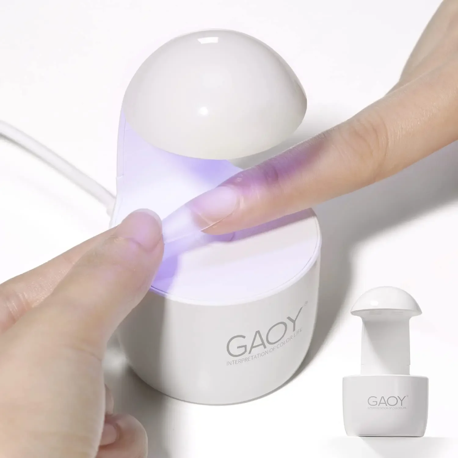 Mini UV LED Nail Lamp, Fast Curing for Gel Polish, White
Mini UV LED Nail Lamp, Fast Curing for Gel Polish, White