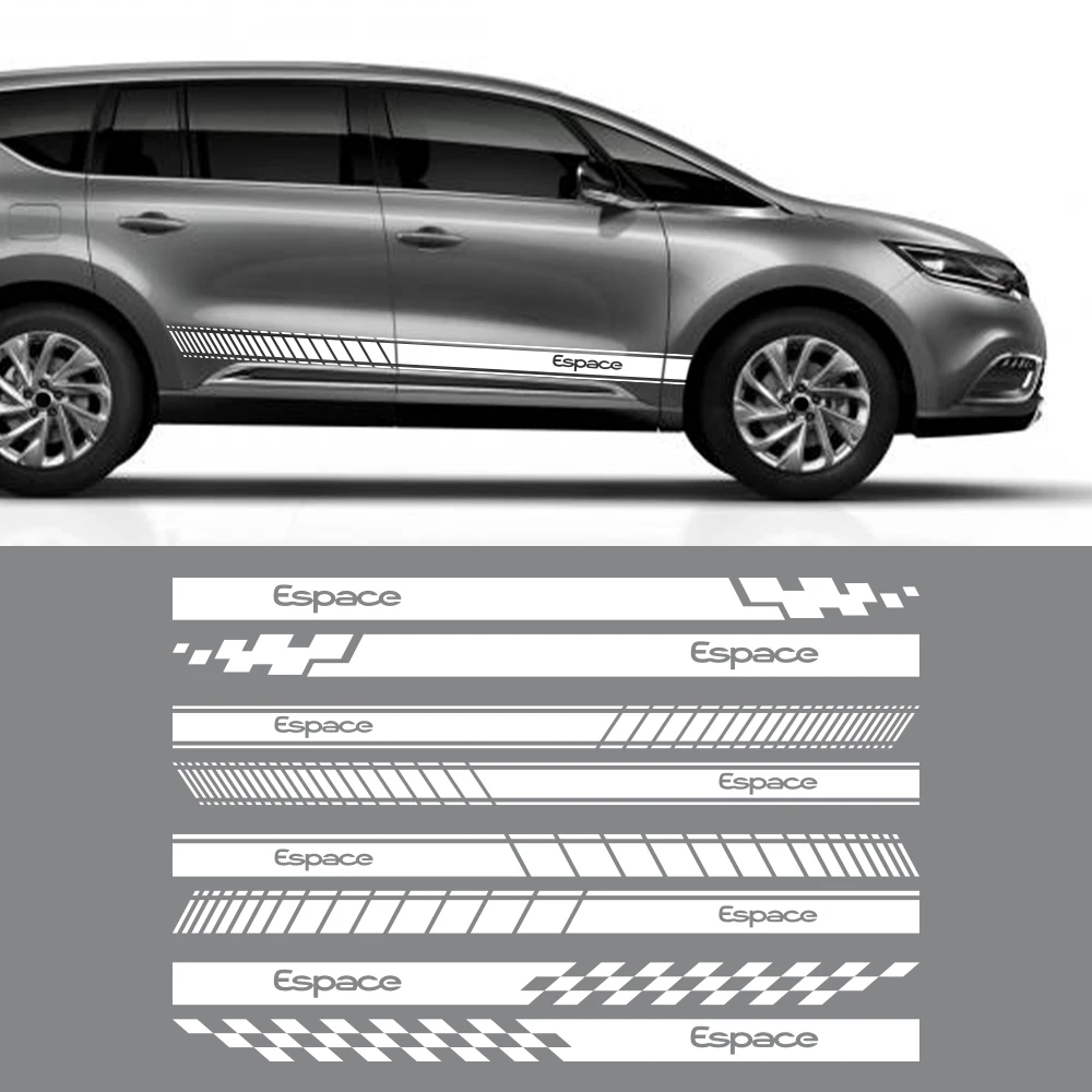 Для Renault Espace 3 4 5 наклейки на дверь автомобиля, боковые наклейки, аксессуары для тюнинга, Обложка с боковыми полосами фургона, графика автомобиля, виниловая пленка, декоративные наклейки
Для Renault Espace 3 4 5 наклейки на дверь автомобиля, боковые наклейки, аксессуары для тюнинга, Обложка с боковыми полосами фургона, графика автомобиля, виниловая пленка, декоративные наклейки