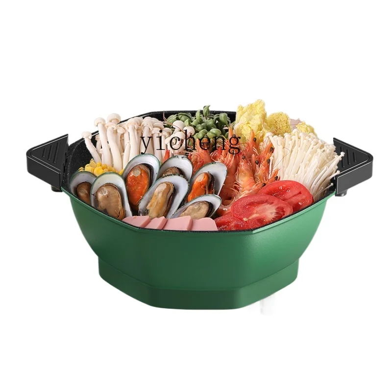 Tqh Electric Frying Pan Multi-Functional Electric Chafing Dish Non-Stick Electric Food Warmer Cooking Rice Integrated Frying Pan
Tqh Electric Frying Pan Multi-Functional Electric Chafing Dish Non-Stick Electric Food Warmer Cooking Rice Integrated Frying Pan