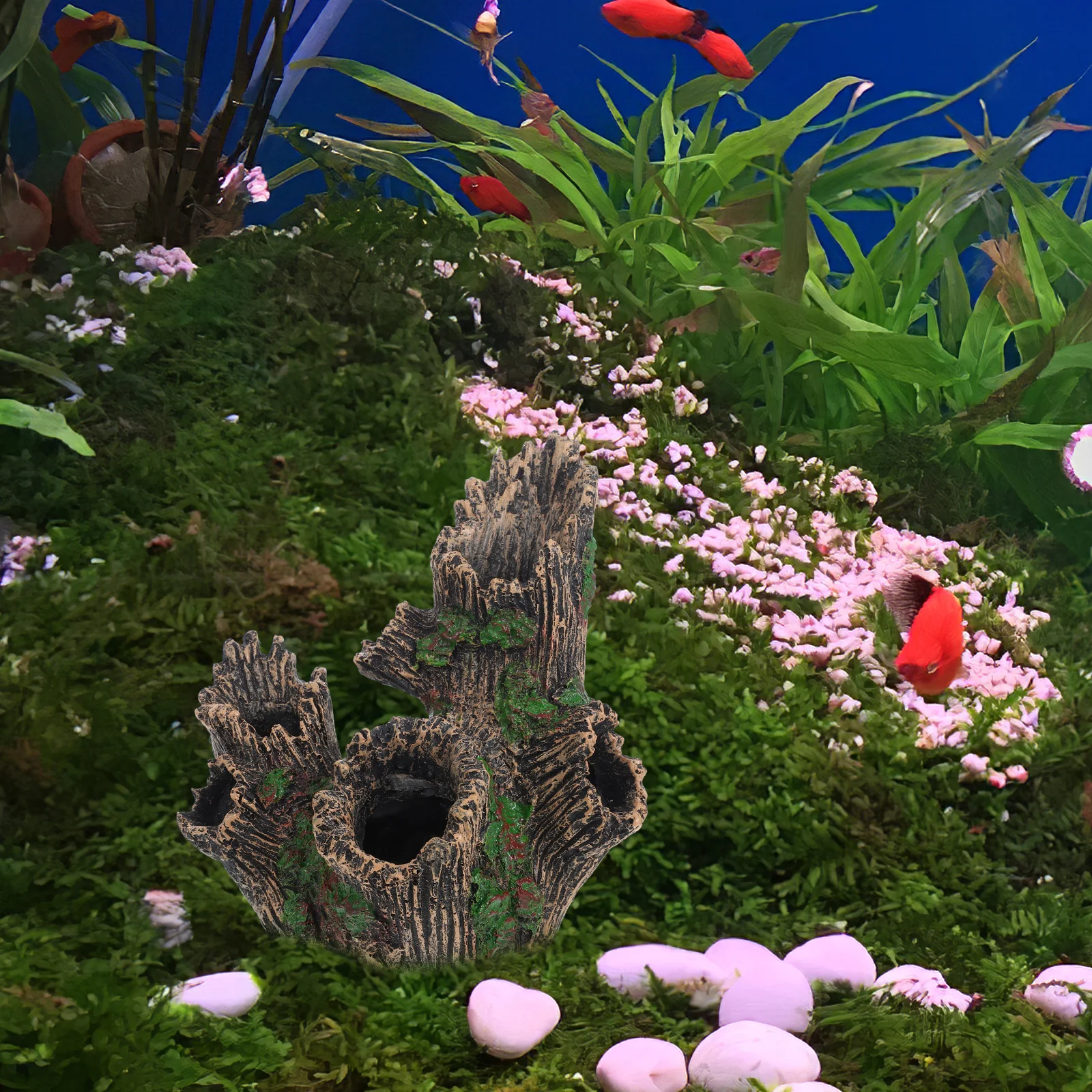 Artificial Tree Durable Resin Stump Aquarium Wear-Resistant Aquarium Stump Fish Tank Decor Multi Hole Rock Cave Pet Supplies
Artificial Tree Durable Resin Stump Aquarium Wear-Resistant Aquarium Stump Fish Tank Decor Multi Hole Rock Cave Pet Supplies