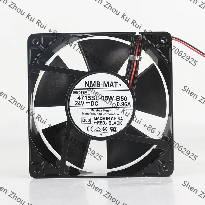 New original NMB 24V 12038 inverter aluminum frame 0.96A 120X120X38MM 2-wire 4715SL-05W-B50 12CM cooling fan
New original NMB 24V 12038 inverter aluminum frame 0.96A 120X120X38MM 2-wire 4715SL-05W-B50 12CM cooling fan