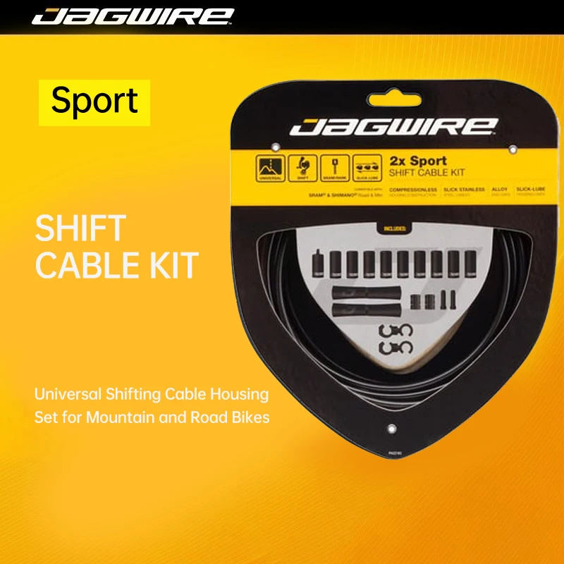 Jagwire MTB Road Bike Gear Shift Cable Housing Set with Inner Wire Universal Bicycle Shifter Cable Kit Cycling Accessories
Jagwire MTB Road Bike Gear Shift Cable Housing Set with Inner Wire Universal Bicycle Shifter Cable Kit Cycling Accessories