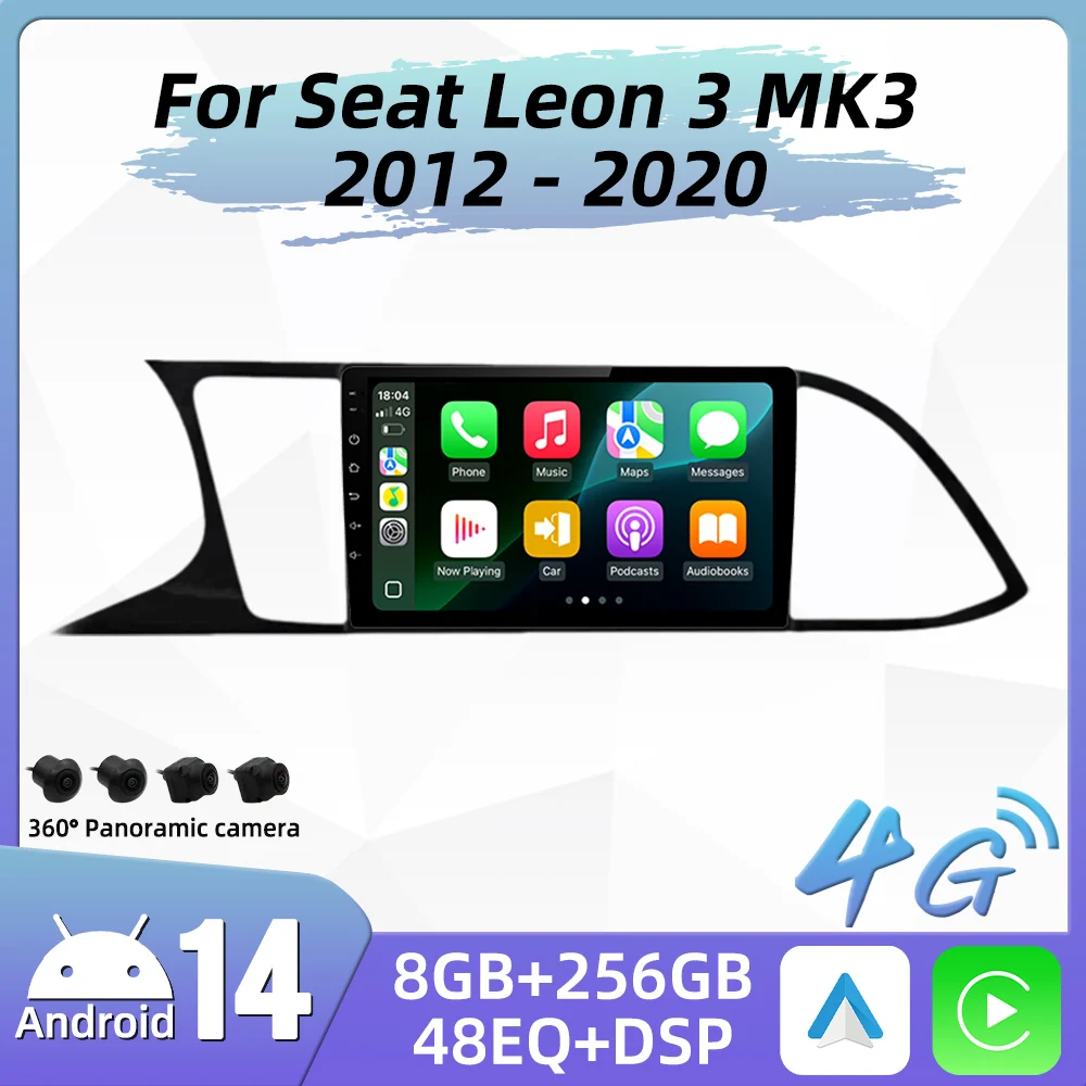 Carplay Auto Car Radio For Seat Leon 3 MK3 2012 - 2020 Android Car Multimedia Player GPS Navigation Stereo 2 Din 4G Touch Screen
Carplay Auto Car Radio For Seat Leon 3 MK3 2012 - 2020 Android Car Multimedia Player GPS Navigation Stereo 2 Din 4G Touch Screen