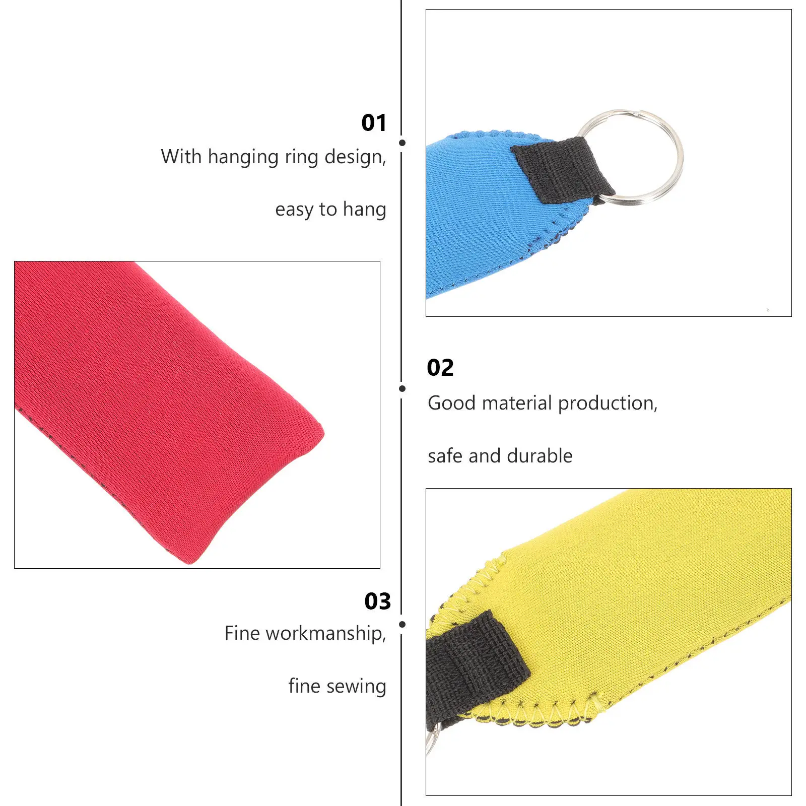 Набор из 6 водонепроницаемых плавающих брелоков ярких цветов, легко заметные, идеально подходят для рыбалки, каякинга, плавания в бассейне, плавающий брелок для ключей
Набор из 6 водонепроницаемых плавающих брелоков ярких цветов, легко заметные, идеально подходят для рыбалки, каякинга, плавания в бассейне, плавающий брелок для ключей