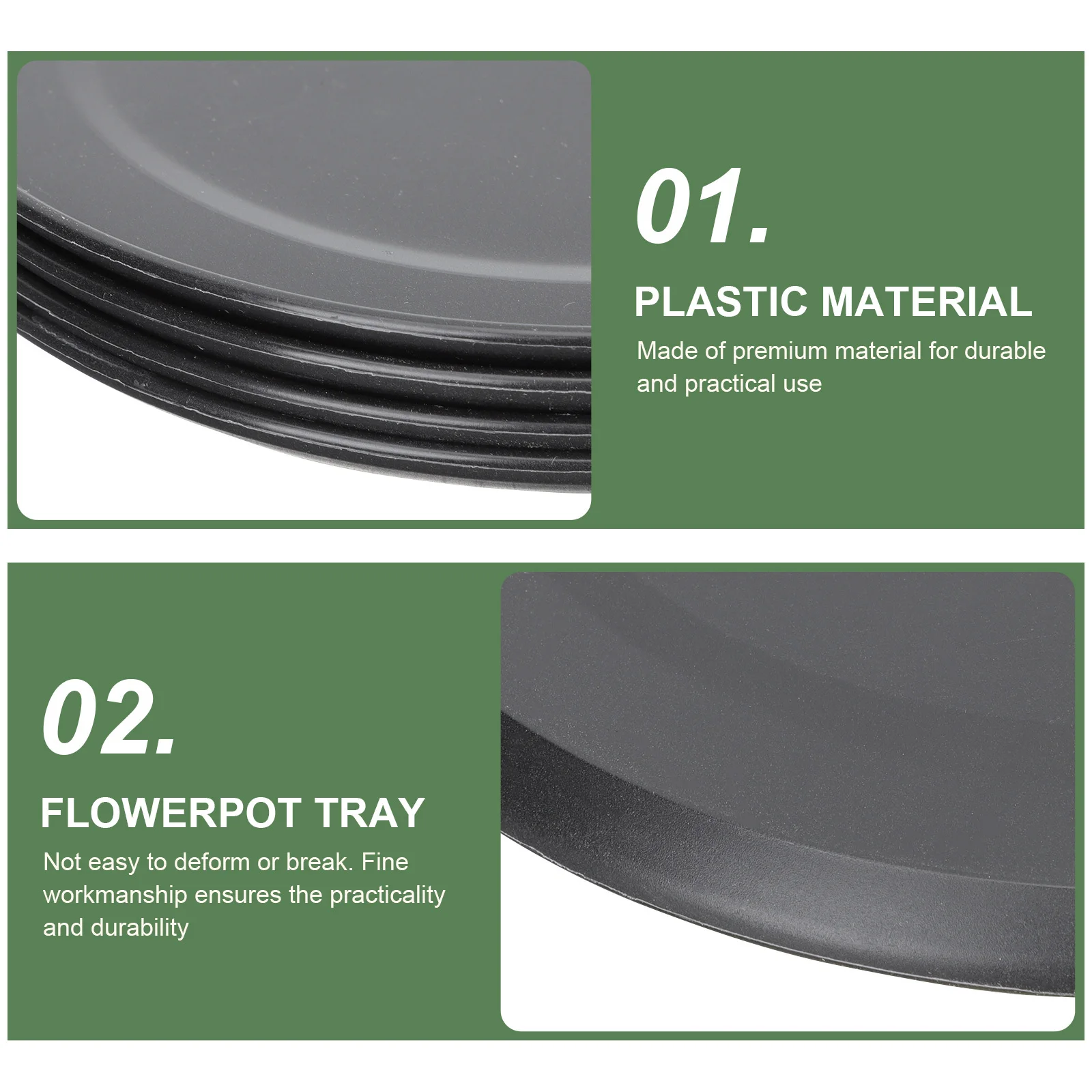 4pcs Flowerpot Trays Thicken Plastic Saucers For Indoor Outdoor Garden Use Plant Pot Plates Water Holding Trays Gardening Tools
4pcs Flowerpot Trays Thicken Plastic Saucers For Indoor Outdoor Garden Use Plant Pot Plates Water Holding Trays Gardening Tools