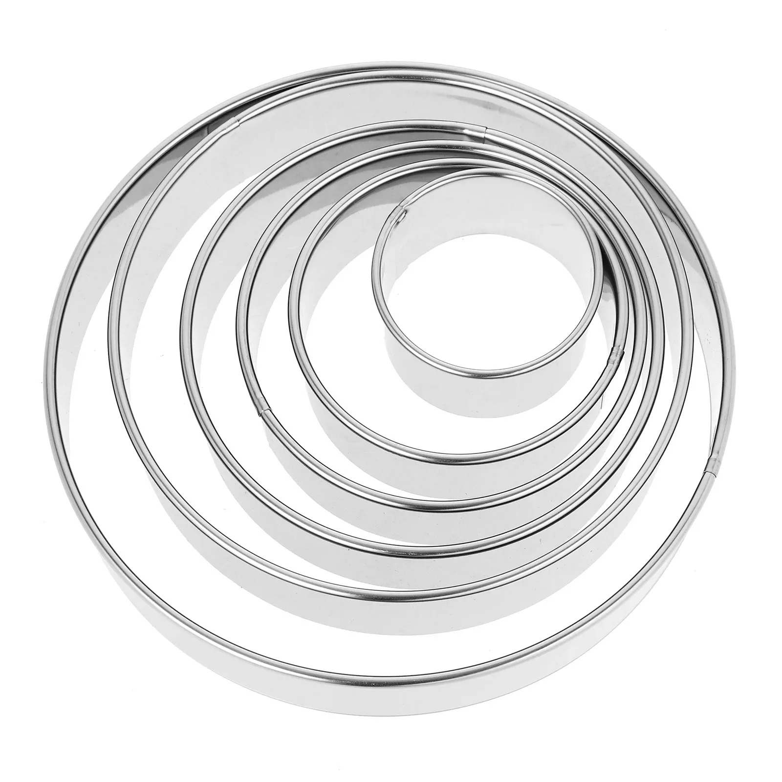 6 Pcs Ring Cookie Steel Cake Mold Round Baking Pans Non Stick Mousse Ring Tins Cake Rings Kitchen Pastry Tools
6 Pcs Ring Cookie Steel Cake Mold Round Baking Pans Non Stick Mousse Ring Tins Cake Rings Kitchen Pastry Tools