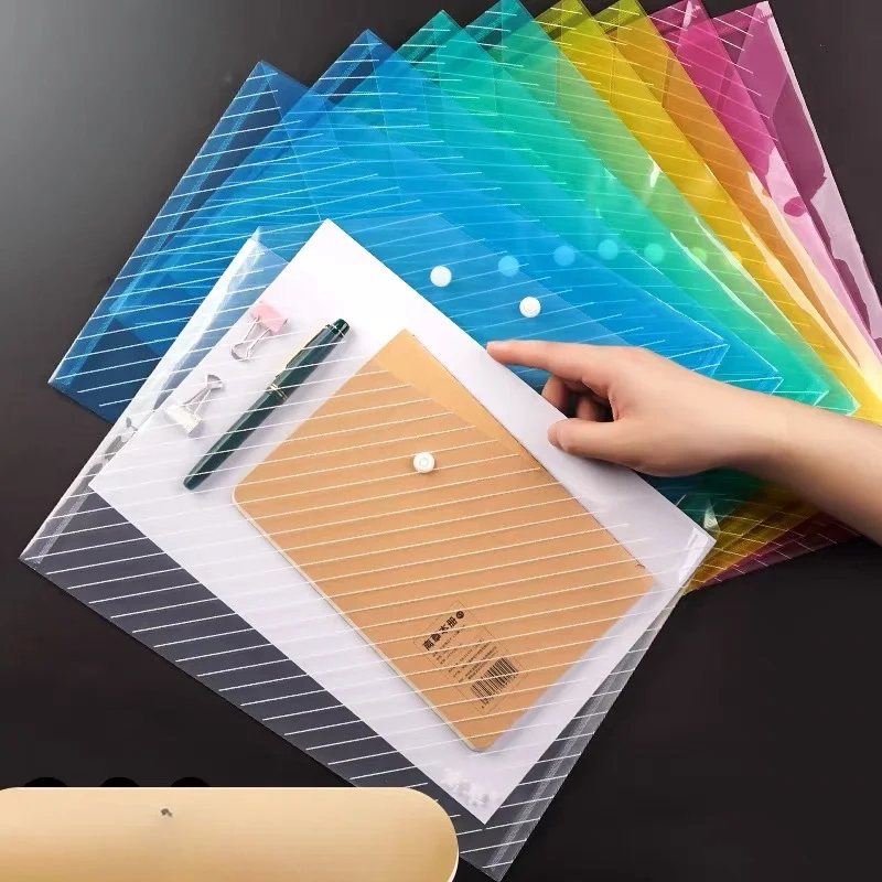 10pcs A4 Letter Colorful Waterproof Large Capacity Transparent Plastic File Folders for Storing Files Organizing Desktops
10pcs A4 Letter Colorful Waterproof Large Capacity Transparent Plastic File Folders for Storing Files Organizing Desktops