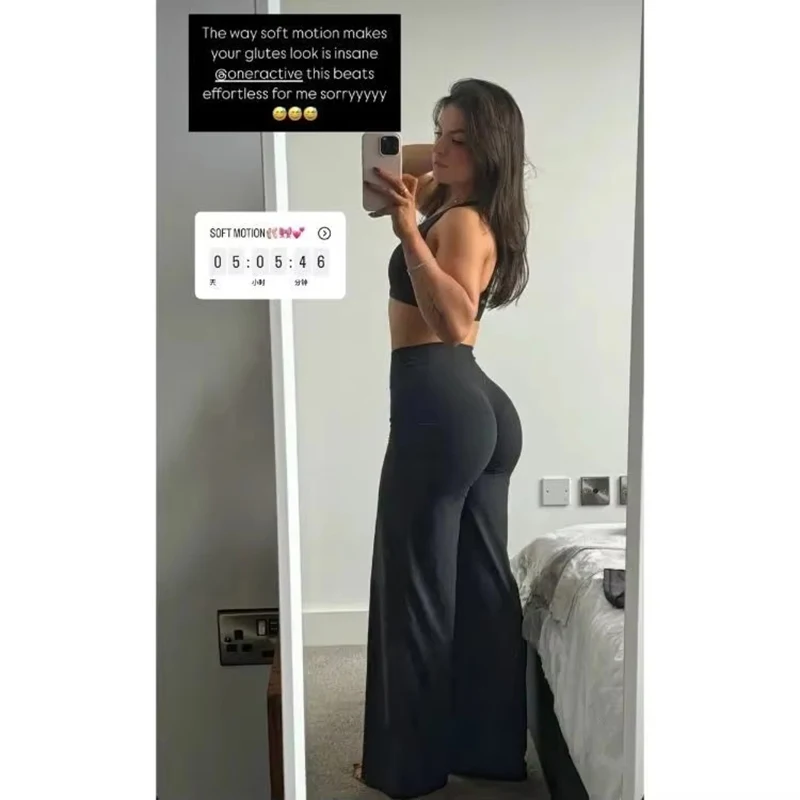 Hip Lifting Straight Sports Trousers Wide Leg Leggings Women High Waist Tummy Control Loose Yoga Pants Gym Workout Fitness Pant
Hip Lifting Straight Sports Trousers Wide Leg Leggings Women High Waist Tummy Control Loose Yoga Pants Gym Workout Fitness Pant