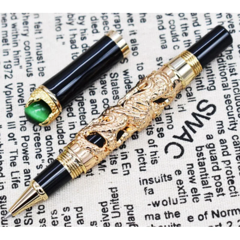 A + Jinhao Dragon King Винтажная шариковая ручка-ролик Зеленые ювелирные изделия Металлическое тиснение Золотой
A + Jinhao Dragon King Винтажная шариковая ручка-ролик Зеленые ювелирные изделия Металлическое тиснение Золотой