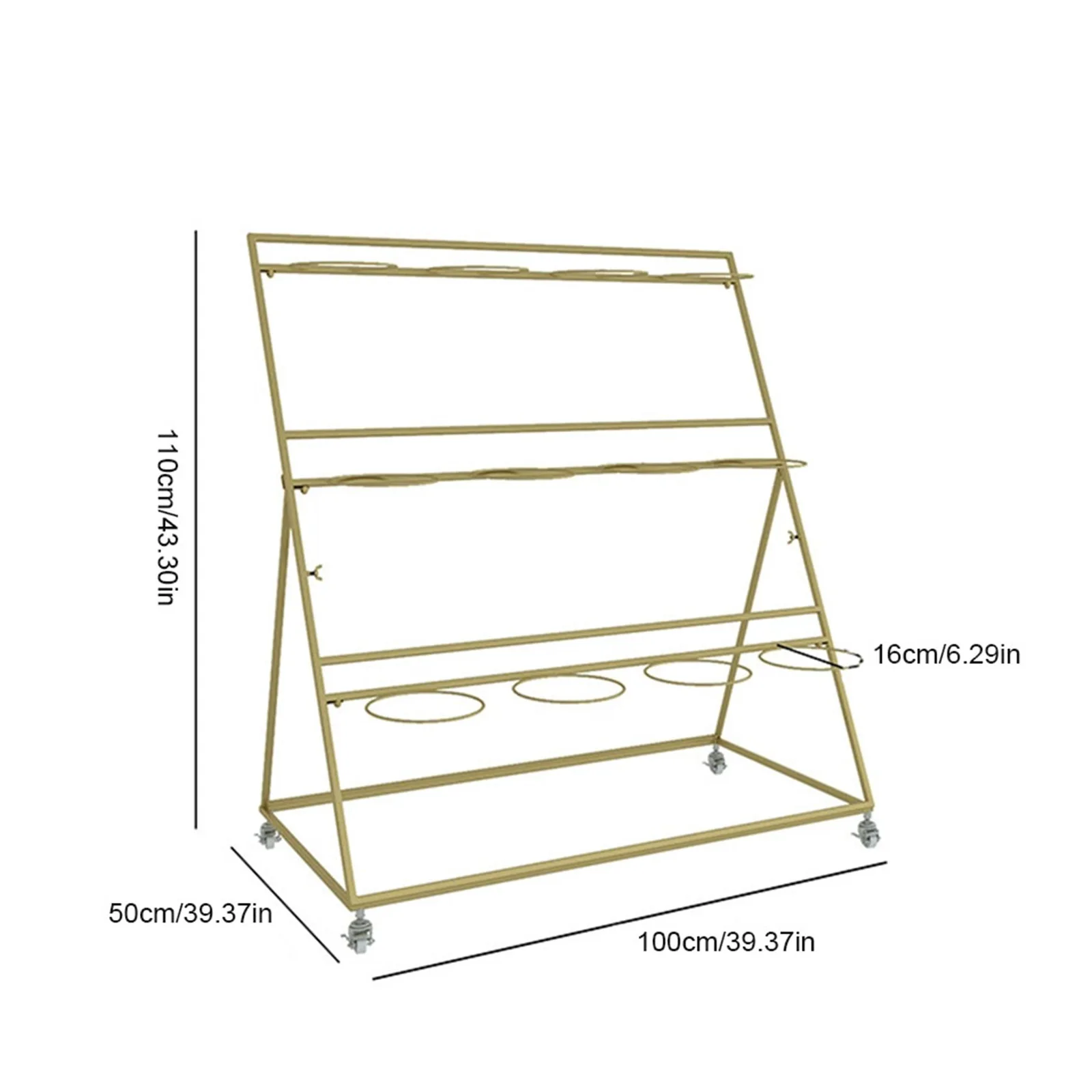 Flower Display Stand 3 Tier Metal Moving Plant Cart Shelf Plant Stand Moving Florist Bouquet Shelf for Outdoor Balcony Courtyard
Flower Display Stand 3 Tier Metal Moving Plant Cart Shelf Plant Stand Moving Florist Bouquet Shelf for Outdoor Balcony Courtyard