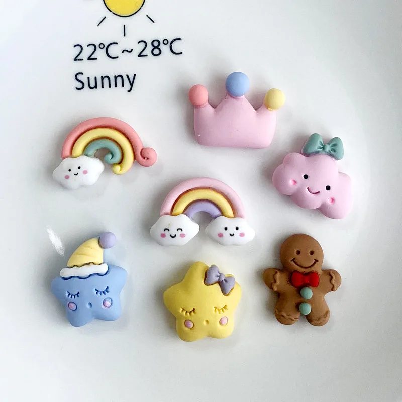 Creative Hot Rainbow Star Cloud Resin Charms DIY Cream Glue Accessories Cartoon Decor for Phone Case Unique Birthday Present
Creative Hot Rainbow Star Cloud Resin Charms DIY Cream Glue Accessories Cartoon Decor for Phone Case Unique Birthday Present