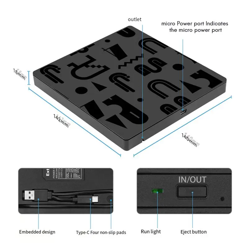 A46U External DVD Optical Drive Laptop Desktop Universal Multifunction CD Burner USB3.0 External Optical Drive Player
A46U External DVD Optical Drive Laptop Desktop Universal Multifunction CD Burner USB3.0 External Optical Drive Player