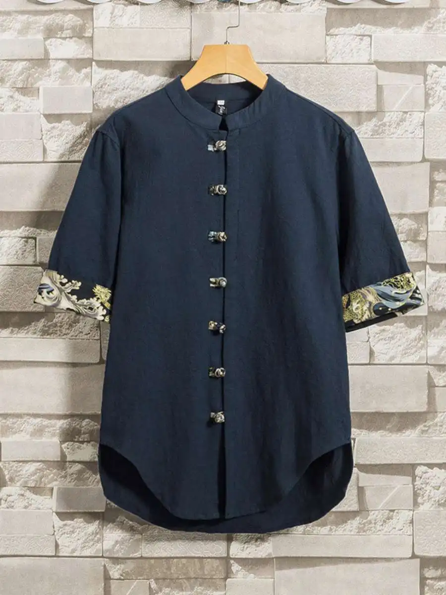 Новая летняя мужская рубашка из хлопка и льна, повседневная, средней длины, в стиле ретро, с пуговицами, цветная, свободного кроя, с воротником-стойкой, однотонная
Новая летняя мужская рубашка из хлопка и льна, повседневная, средней длины, в стиле ретро, с пуговицами, цветная, свободного кроя, с воротником-стойкой, однотонная