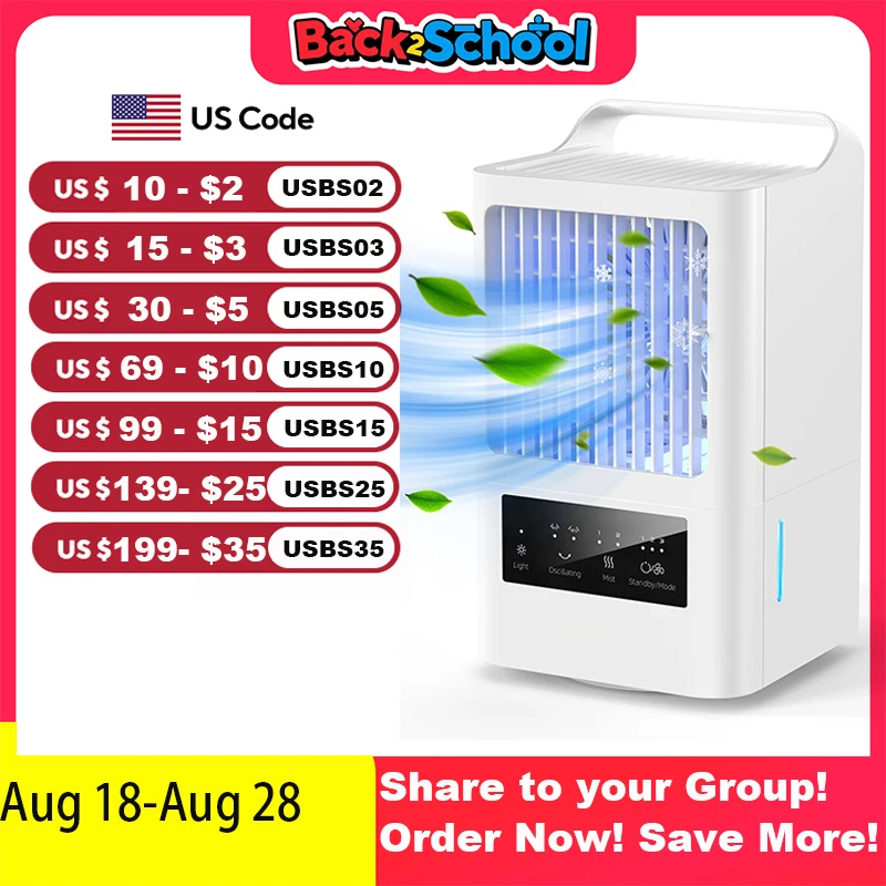 3 в 1, вентилятор воздушного охлаждения, очиститель, увлажнитель тумана, 7 RGB световых ароматов для офиса, спальни 120 ° Осциллирующий портативный кондиционер
3 в 1, вентилятор воздушного охлаждения, очиститель, увлажнитель тумана, 7 RGB световых ароматов для офиса, спальни 120 ° Осциллирующий портативный кондиционер