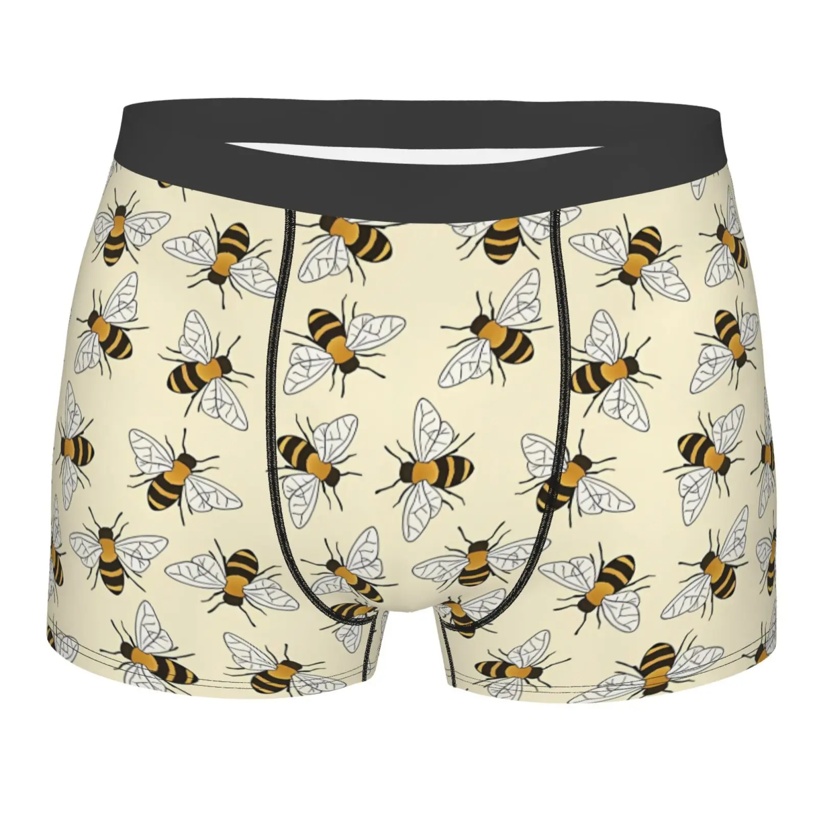 Bee Pattern Print Men Printed Boxer Briefs Underwear Highly Breathable Boxer Shorts Panties Breathable Underpants for Homme
Bee Pattern Print Men Printed Boxer Briefs Underwear Highly Breathable Boxer Shorts Panties Breathable Underpants for Homme