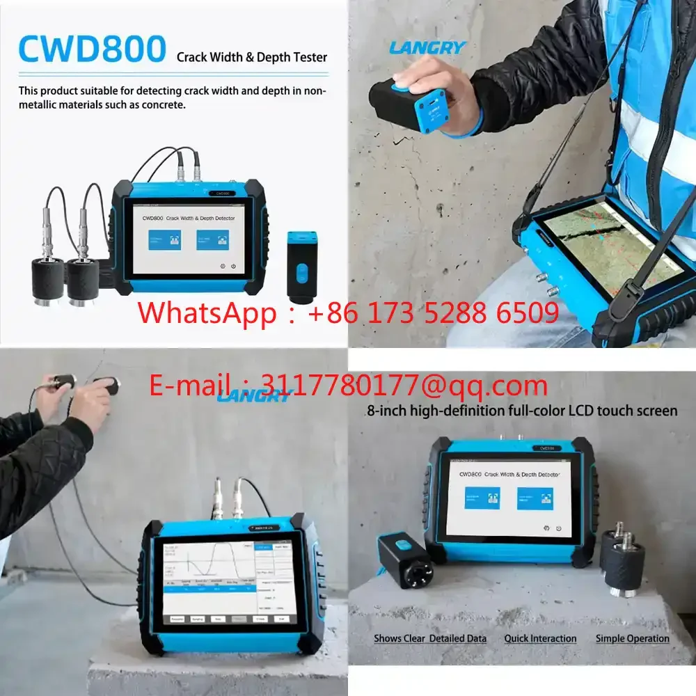 WAP01 Crack Detection System 2-in-1 Crack Width & Depth Meter NDT Tester for Concrete Structures 0.01mm Accuracy
WAP01 Crack Detection System 2-in-1 Crack Width & Depth Meter NDT Tester for Concrete Structures 0.01mm Accuracy