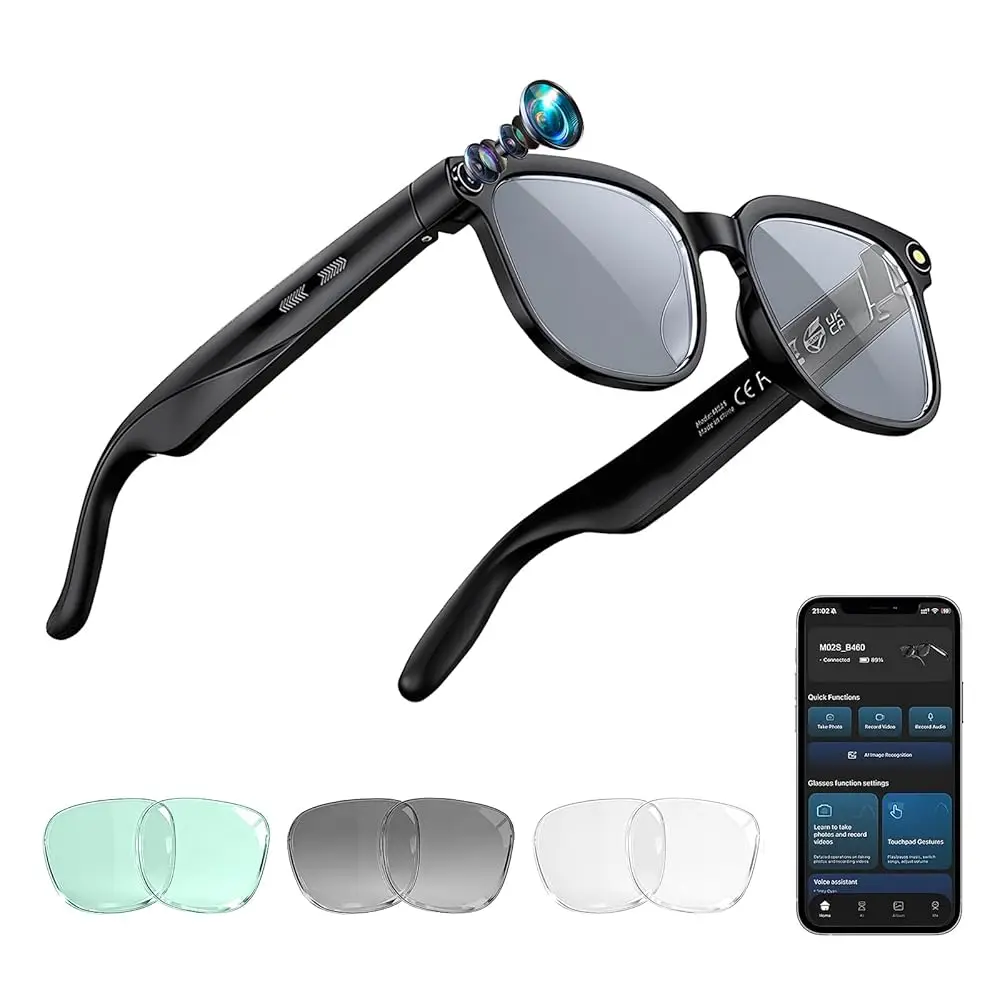 Ailexpress-Free Shipping-2026 AI Smart Glasses with Camera and Audio, 4K HD Video Camera Glasses for Men Women, Recording Glass
Ailexpress-Free Shipping-2026 AI Smart Glasses with Camera and Audio, 4K HD Video Camera Glasses for Men Women, Recording Glass