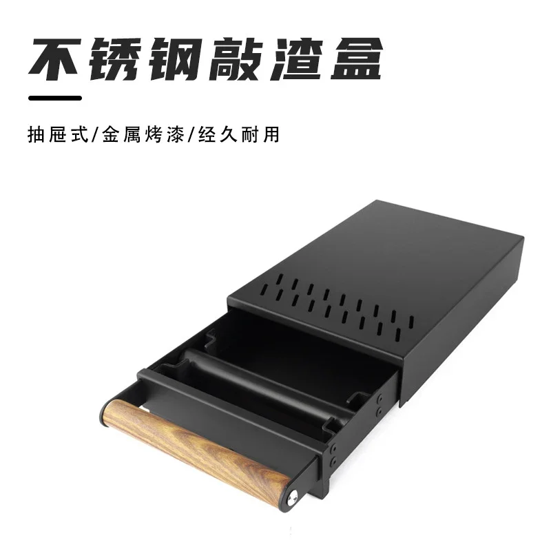 Coffee Ground Drawer Knock Box Rustproof Coffee Residue Drawer Container Black Stainless Steel Real Wood for Home 
Coffee Ground Drawer Knock Box Rustproof Coffee Residue Drawer Container Black Stainless Steel Real Wood for Home