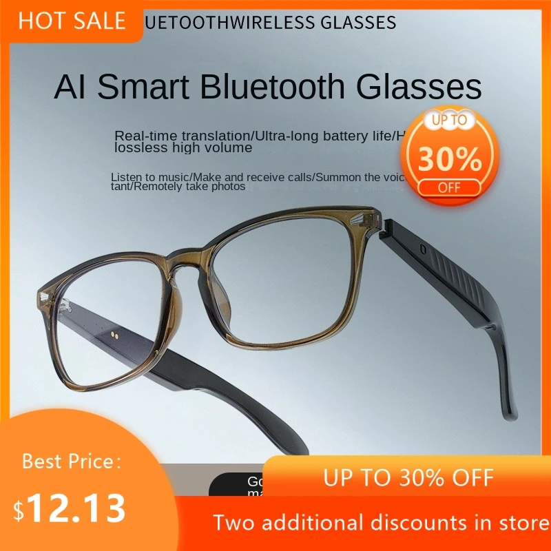 Bluetooth Smart Glasses HIFI Music Voice Assistant Hands-free Call Ultra-light Fashion Eyeglasses For Men Women Daily Use 2026
Bluetooth Smart Glasses HIFI Music Voice Assistant Hands-free Call Ultra-light Fashion Eyeglasses For Men Women Daily Use 2026