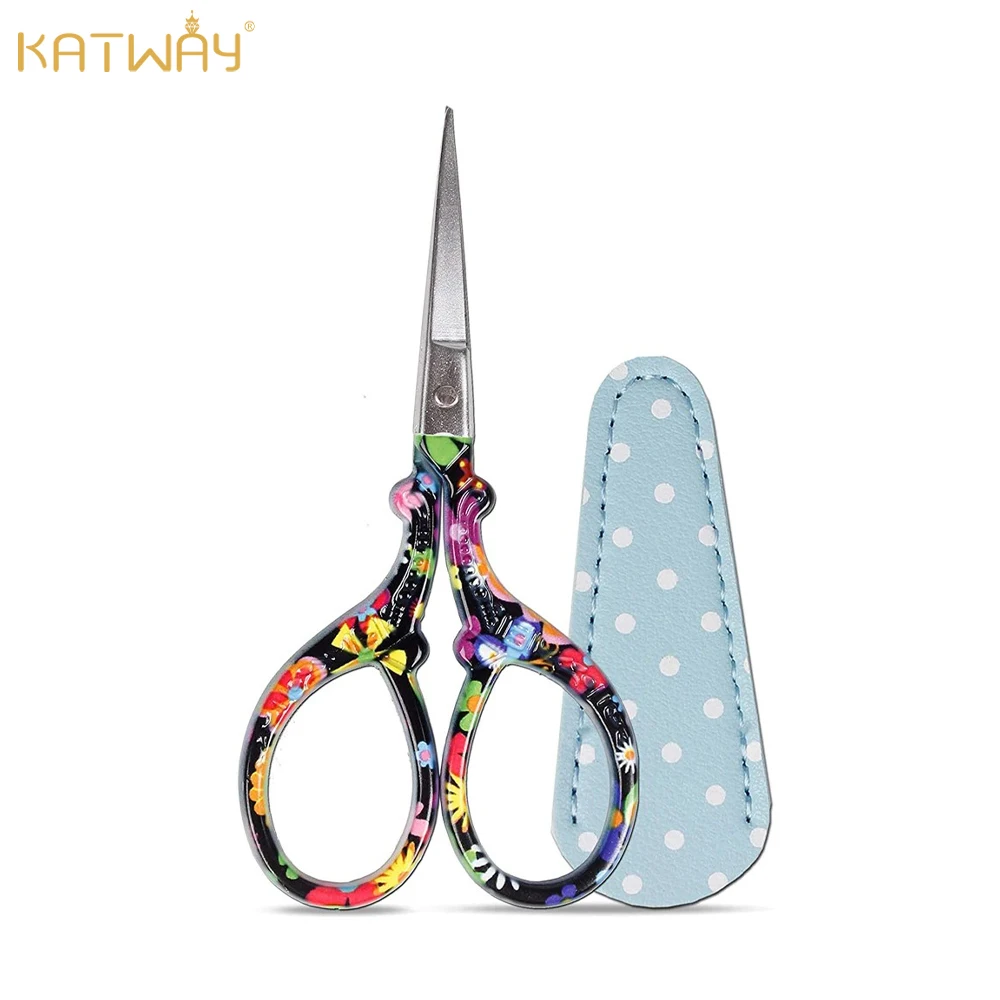 1PC Sharp Embroidery Scissors Sewing Scissors DIY Tool with Leather Scissors Cover Needlework Craft Sewing Handicraft HH-AA331
1PC Sharp Embroidery Scissors Sewing Scissors DIY Tool with Leather Scissors Cover Needlework Craft Sewing Handicraft HH-AA331