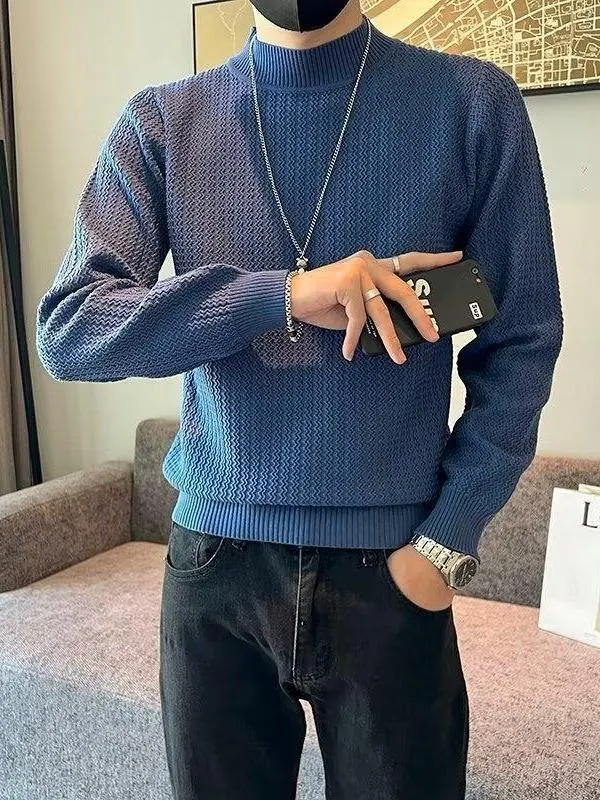 Men's Casual Knitted Base irt f High Collar Autumn Winter Inner Wear Pure Color Sweater Trendy Street Sle Comfortable Fit
Men's Casual Knitted Base irt f High Collar Autumn Winter Inner Wear Pure Color Sweater Trendy Street Sle Comfortable Fit