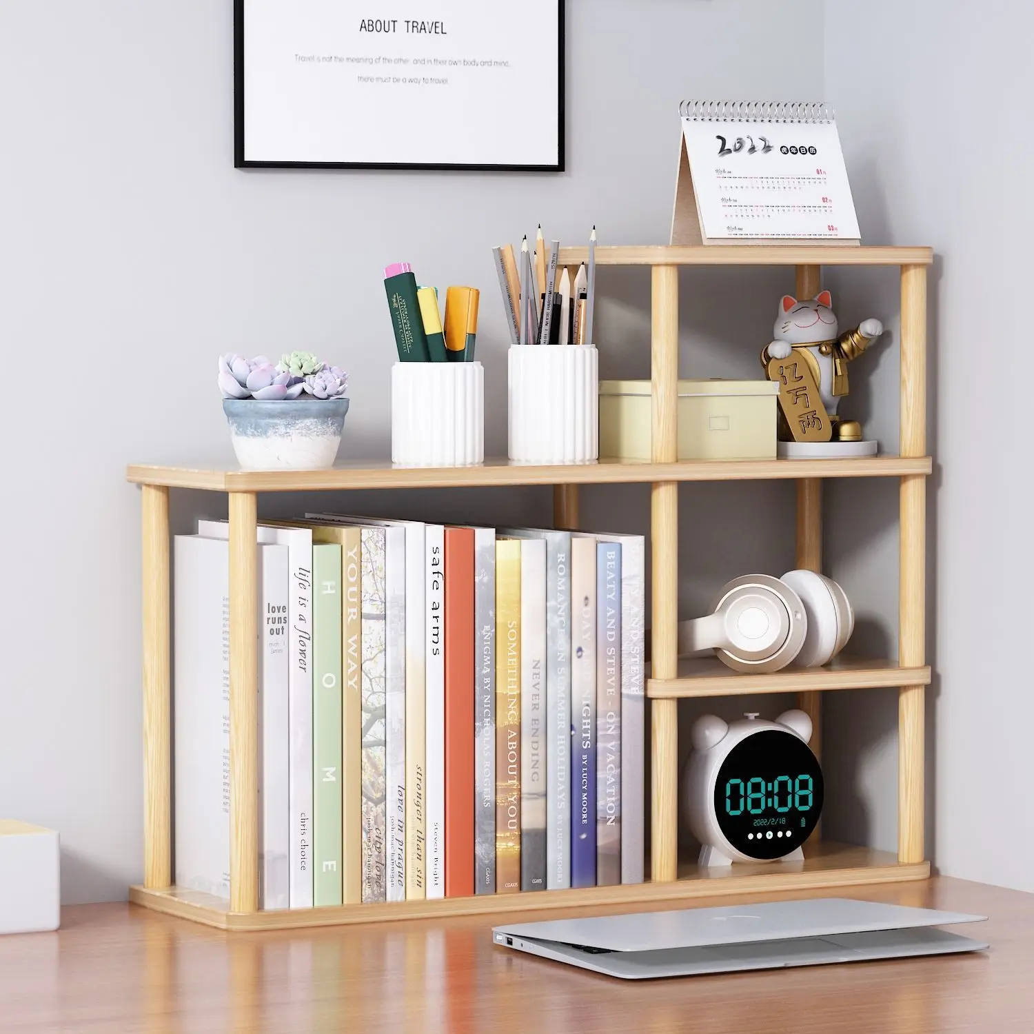 Ganize Your Workspace with This Durable Wooden Desktop Storage Solution Featuring Multiple Layers for Maximum Efficiency Storage
Ganize Your Workspace with This Durable Wooden Desktop Storage Solution Featuring Multiple Layers for Maximum Efficiency Storage