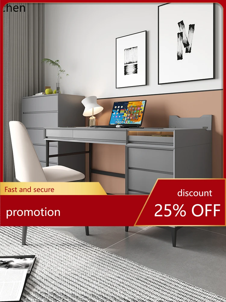 CZ Minimalist Solid Wood Desk and Bookshelf Integrated Modern High-end Feel Study Room Special Combination Calligraphy Desk
CZ Minimalist Solid Wood Desk and Bookshelf Integrated Modern High-end Feel Study Room Special Combination Calligraphy Desk