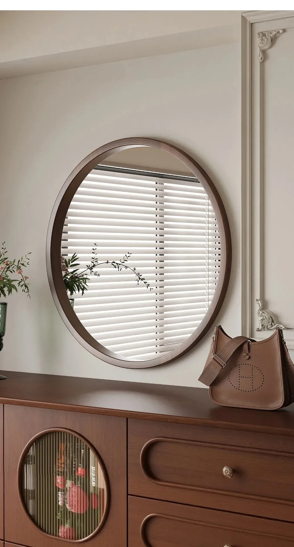 antique bathroom mirror with rack wall-mounted round mirror solid wood frame bathroom makeup washstand mirror
antique bathroom mirror with rack wall-mounted round mirror solid wood frame bathroom makeup washstand mirror