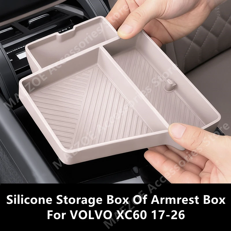 For VOLVO XC60 17-26 Silicone Storage Box Of Armrest Box,Car Interior Decoration Modification Protection Accessories Refit
For VOLVO XC60 17-26 Silicone Storage Box Of Armrest Box,Car Interior Decoration Modification Protection Accessories Refit