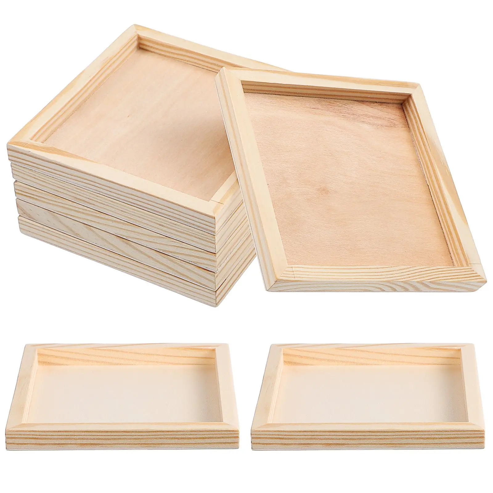 6 Pcs Hexahedral Wooden Trays for Kids Unfinished Natural Wood DIY Painting Storage Craft ganizers Wood Serving Trays
6 Pcs Hexahedral Wooden Trays for Kids Unfinished Natural Wood DIY Painting Storage Craft ganizers Wood Serving Trays